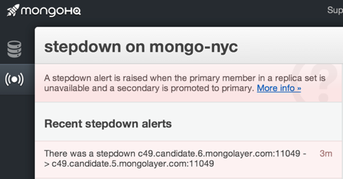 MongoHQ Alert