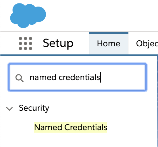 Named Credentials Search