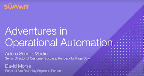 Adventures in Operational Automation