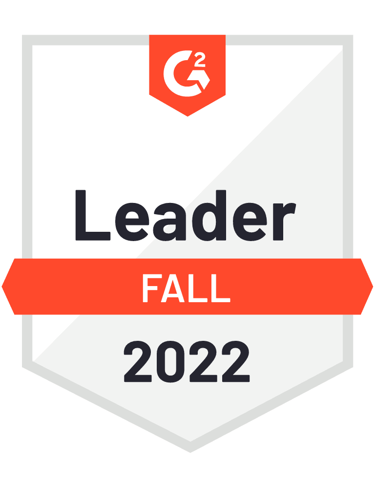 G2 2022 Fall Leader badge