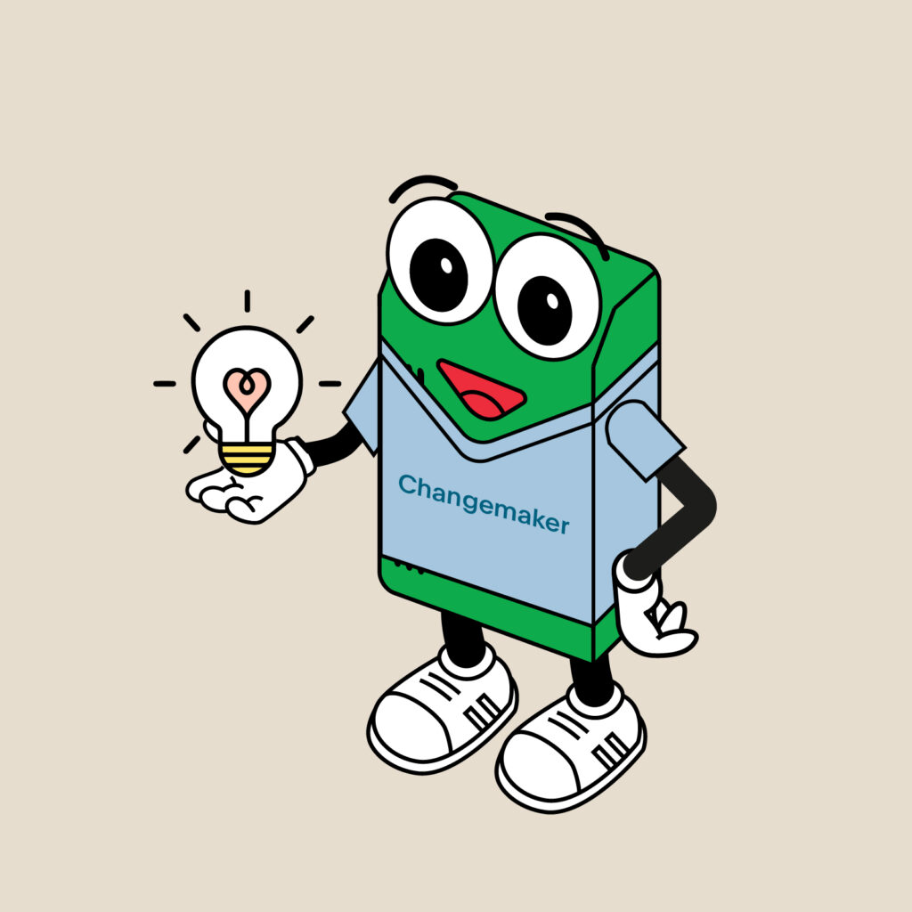 PagerDuty mascot Pagey holding a lightbulb