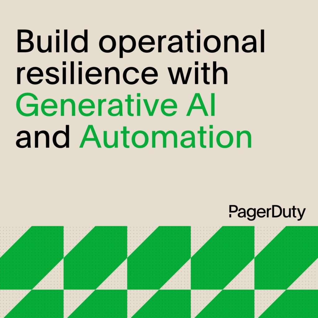 Title of blog "Build operational resilience with Generative AI and Automation" text on neutral background.
