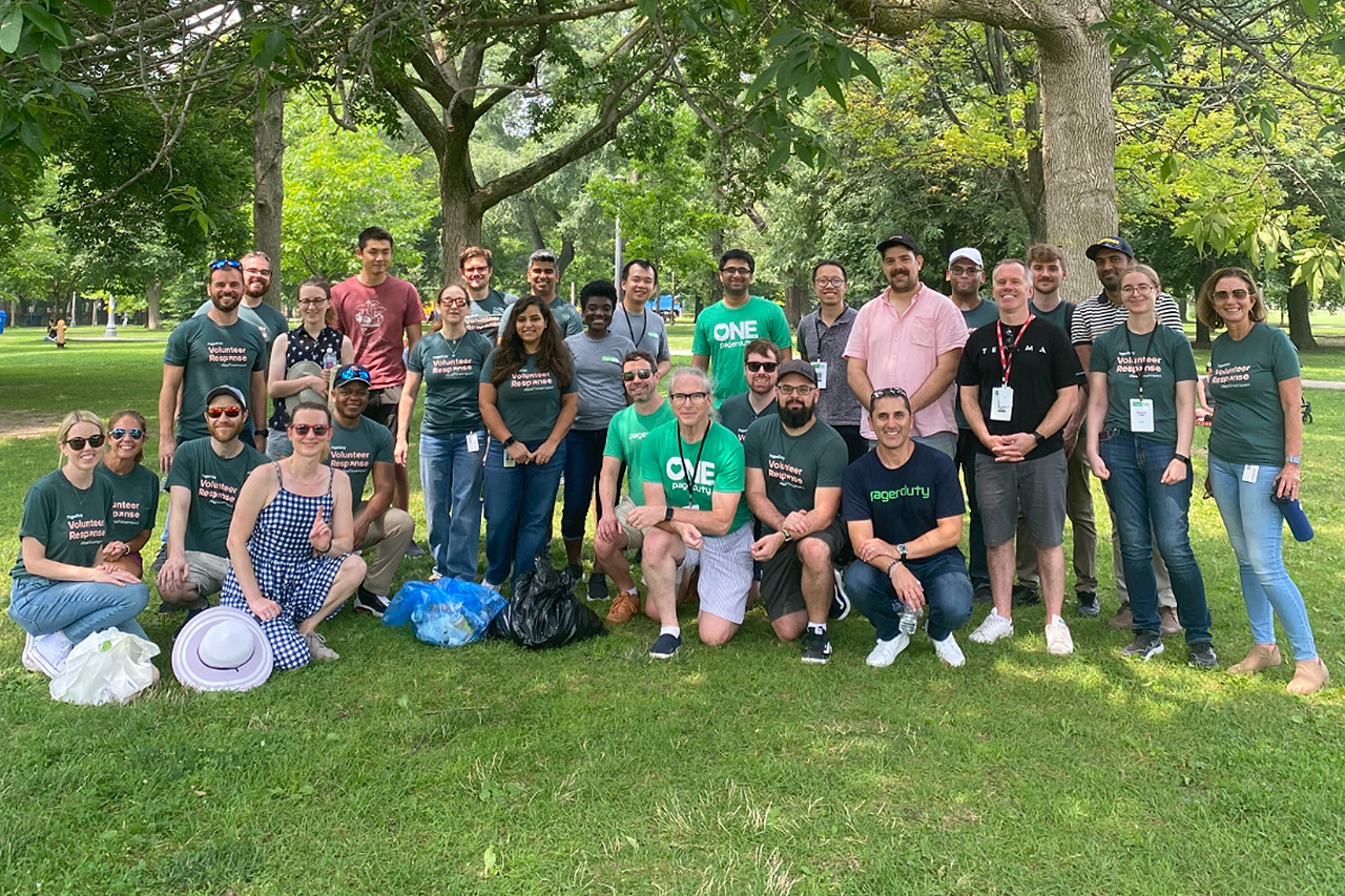 PagerDuty community clean-up day in Toronto