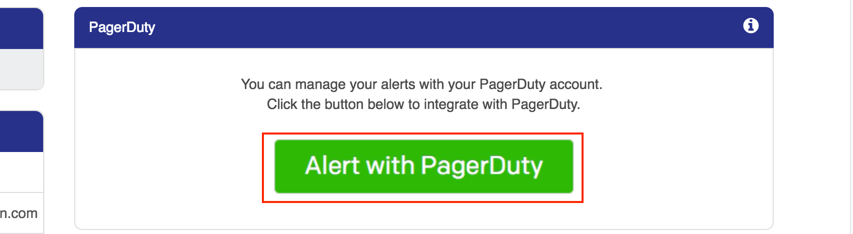 Monitor with PagerDuty (button)